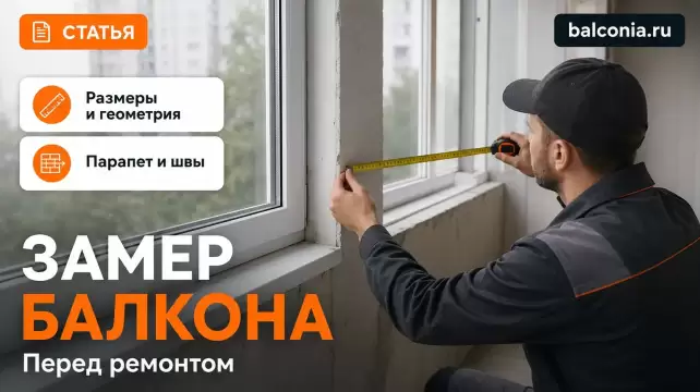 Замер балкона перед ремонтом